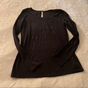 Fabletics Medium Black Long sleeve
